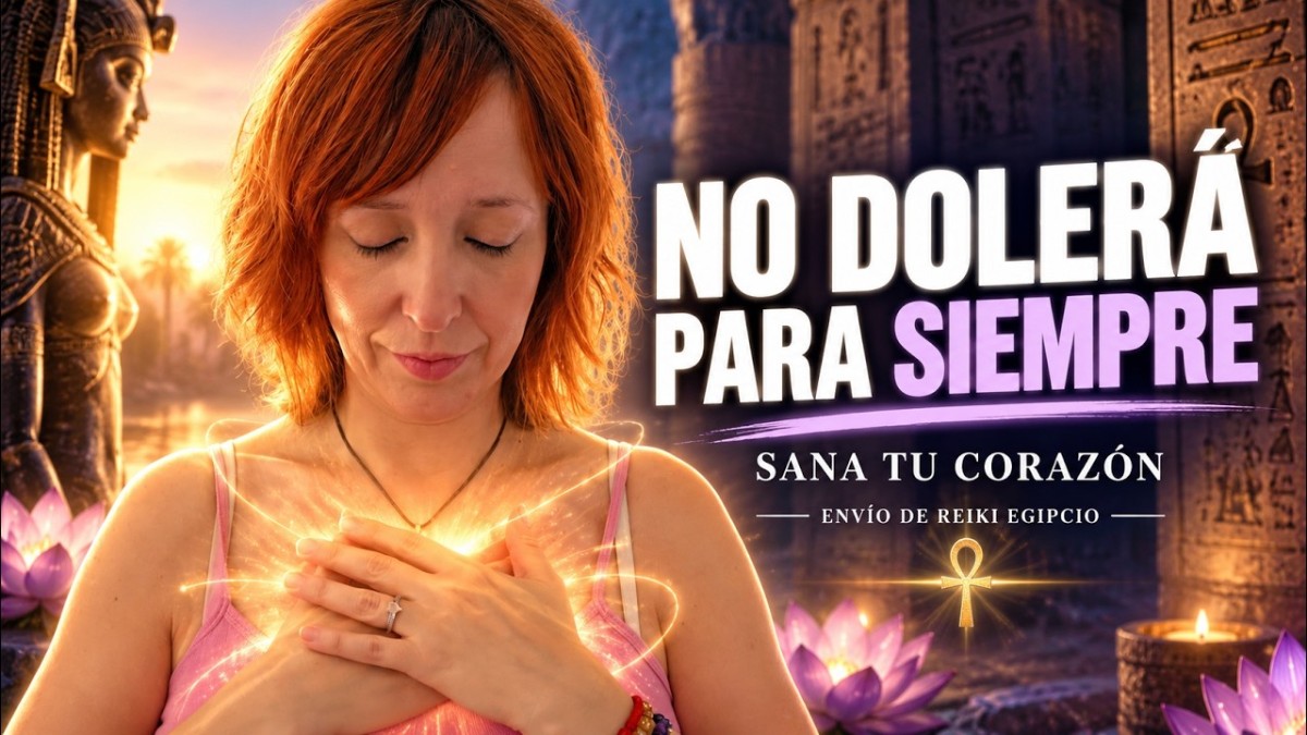Envío de Reiki Egipcio a distancia para sanar el corazón, liberar tristeza y dolor emocional, recuperar la paz interior y favorecer el equilibrio emocional.